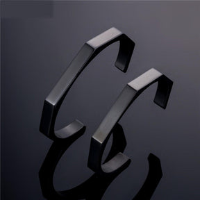 BOLD GEOMETRY_THE HEXA BANGLE STAINLESS STEEL