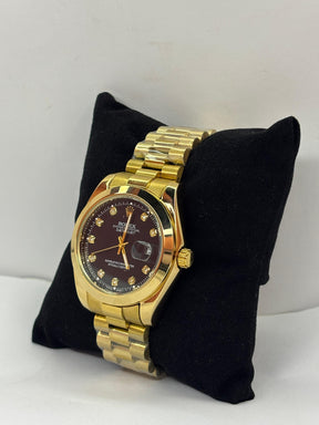 ROLEX SEMI AUTO TRANSPARENT BACK WITH ORIGINAL STAINLESS STEEL CHAIN OR MATE CHAIN ⛓️‍💥