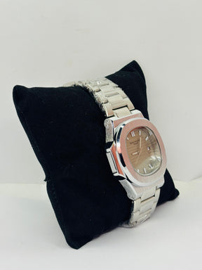 Patek Philliphe White Dial & Silver PAT chain Watch