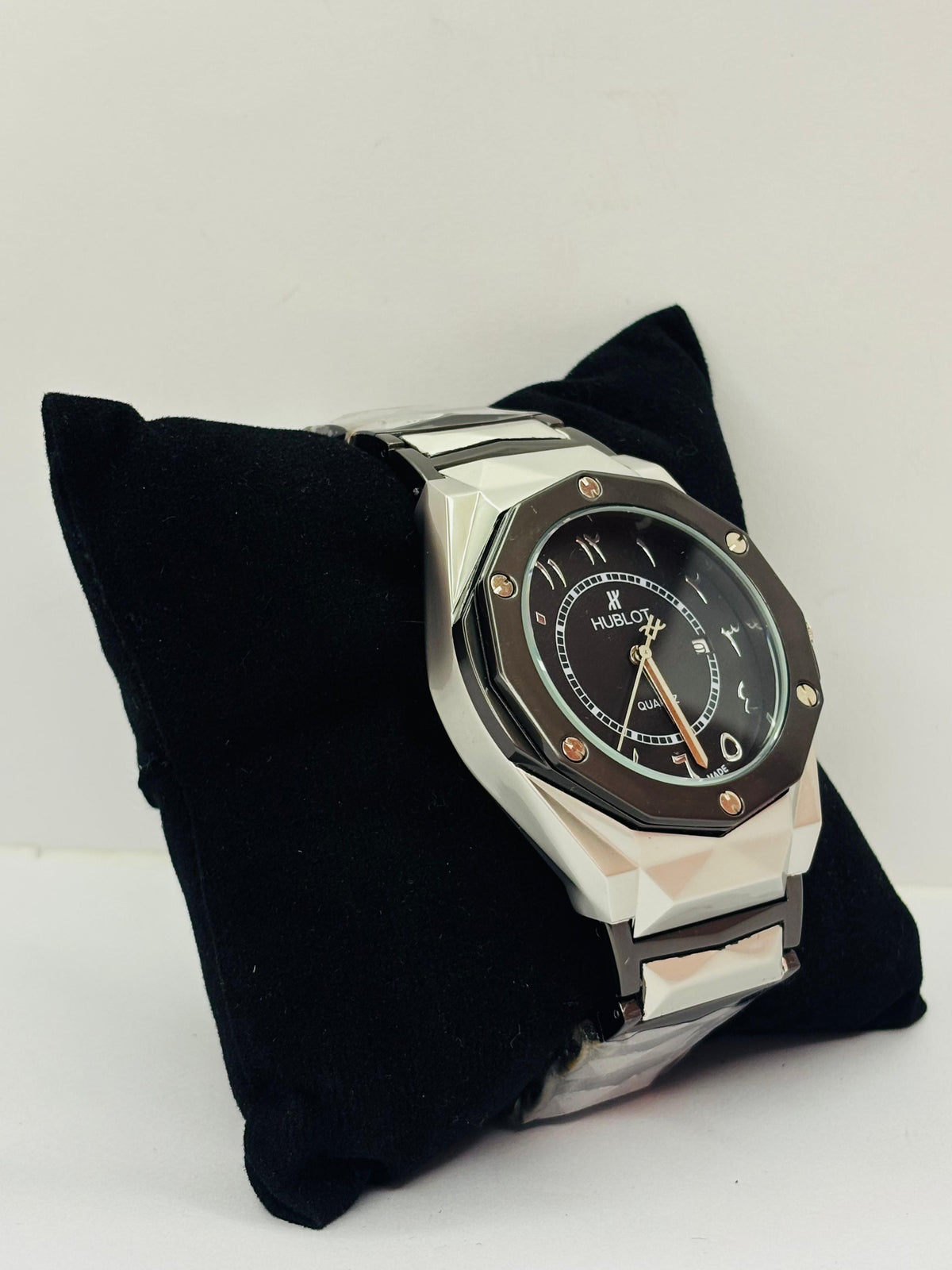 Hublot Arabic Dial - Silver Chain Watch