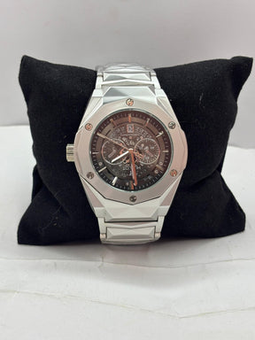 Hublot Skeleton Dial - Silver Chain Watch