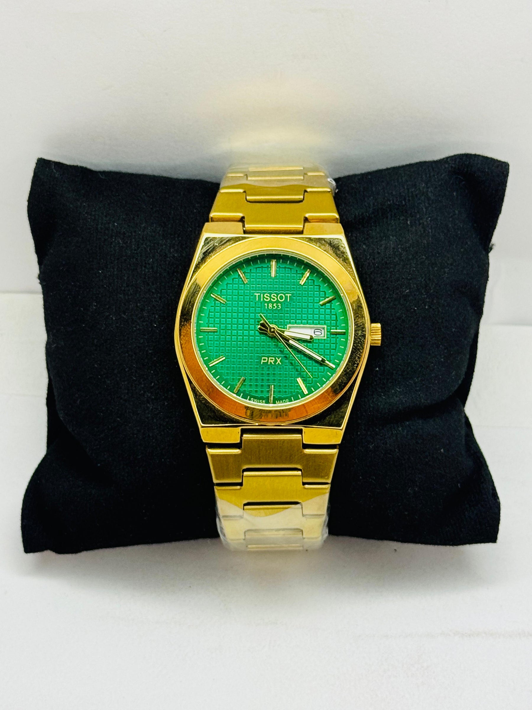 Tissot PRX 80 Green Dail Top Notch Stainless Steel Mate or Chain strap