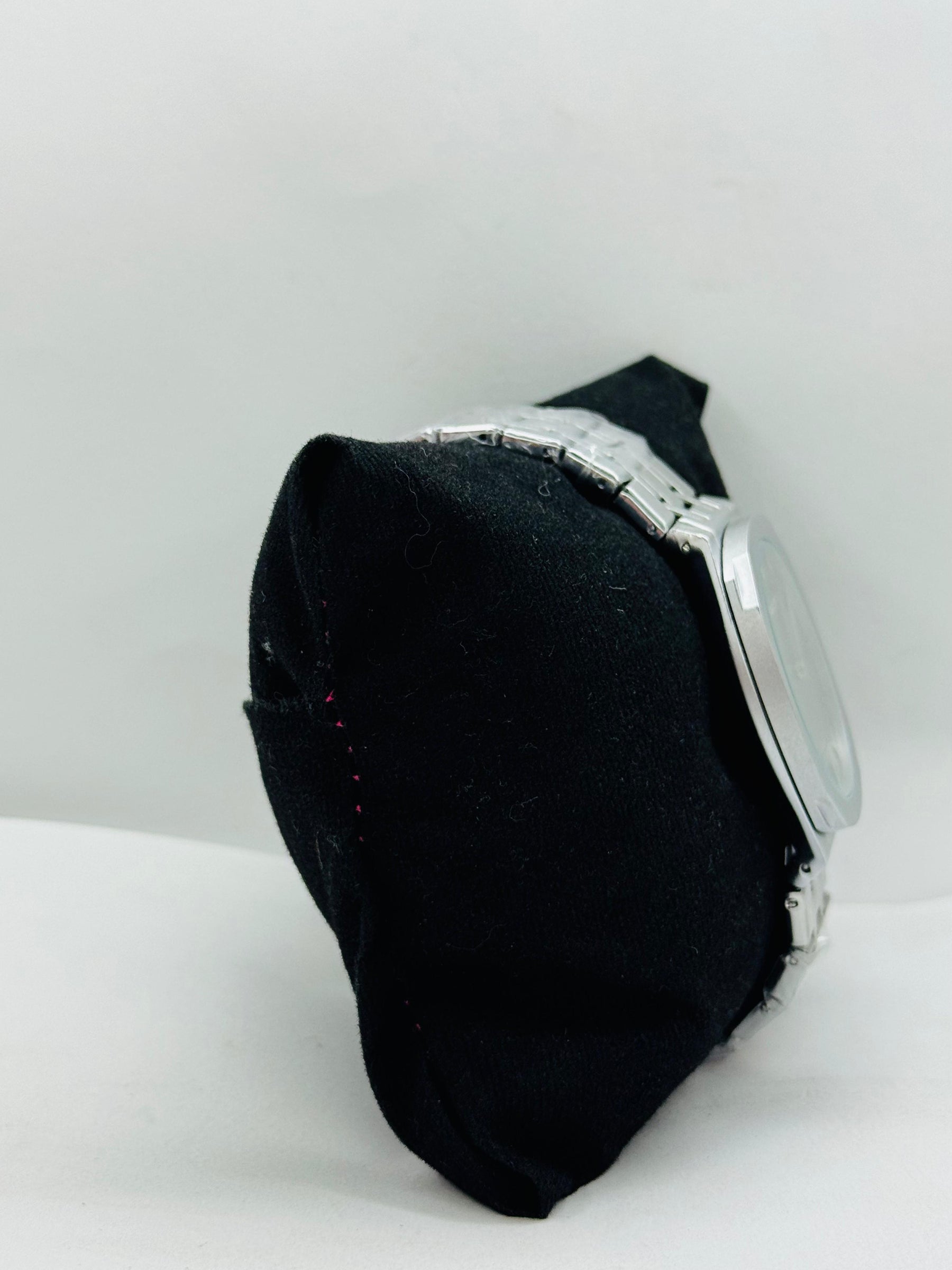 Gucci Slim fit jet Black Stainless Steel Mate Chain Strap