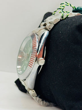 ROLEX RLX OYESTER PERPETUAL LAND DWELLER GREEN BASE DAIL